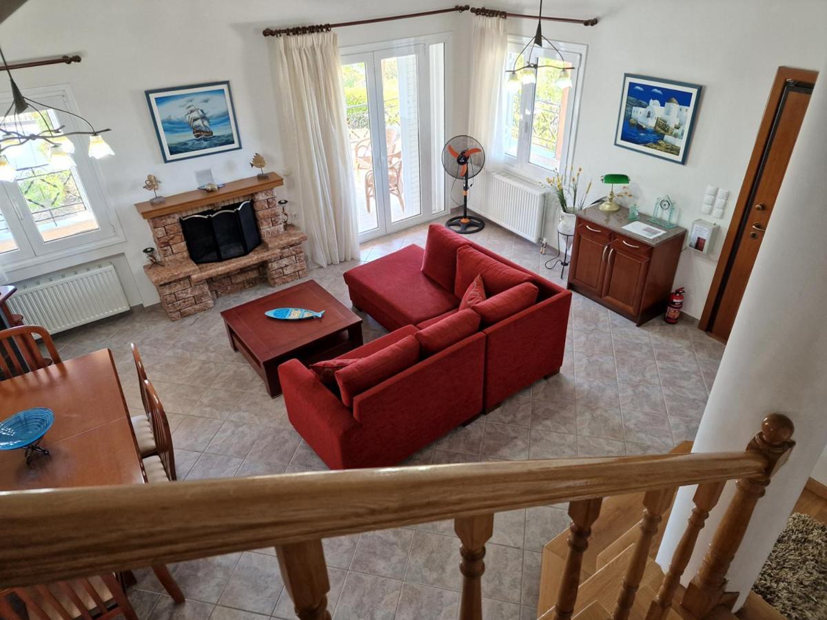 Villa Liana : Luxury Villa With Fantastic Sea View, Near Airport Pórto Ráfti Buitenkant foto