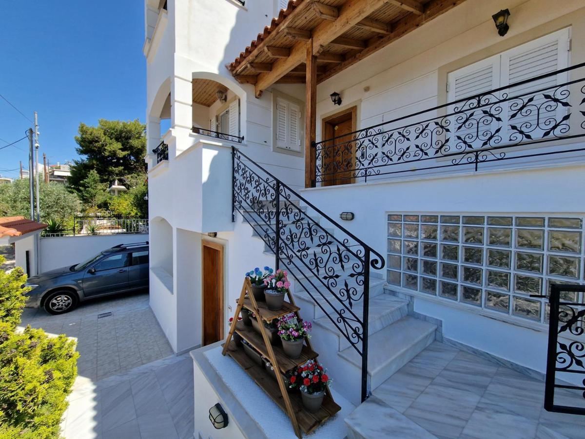 Villa Liana : Luxury Villa With Fantastic Sea View, Near Airport Pórto Ráfti Buitenkant foto