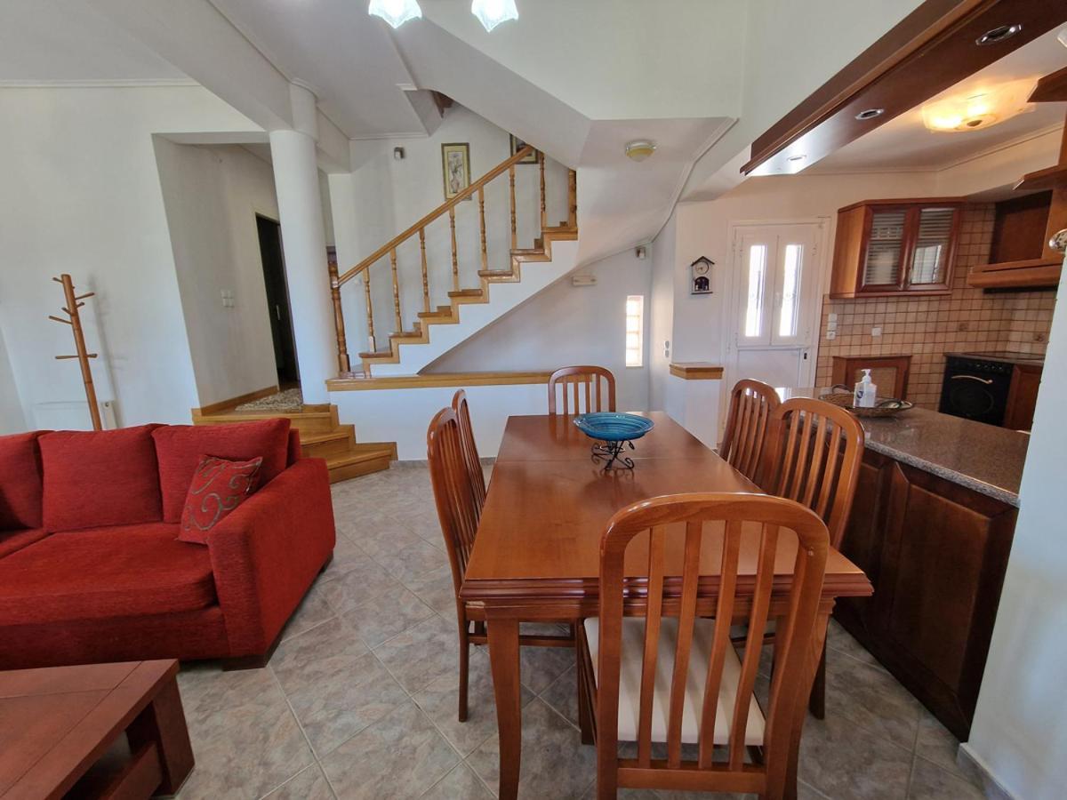 Villa Liana : Luxury Villa With Fantastic Sea View, Near Airport Pórto Ráfti Buitenkant foto