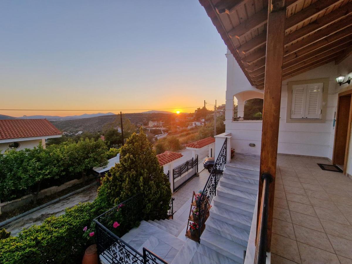 Villa Liana : Luxury Villa With Fantastic Sea View, Near Airport Pórto Ráfti Buitenkant foto