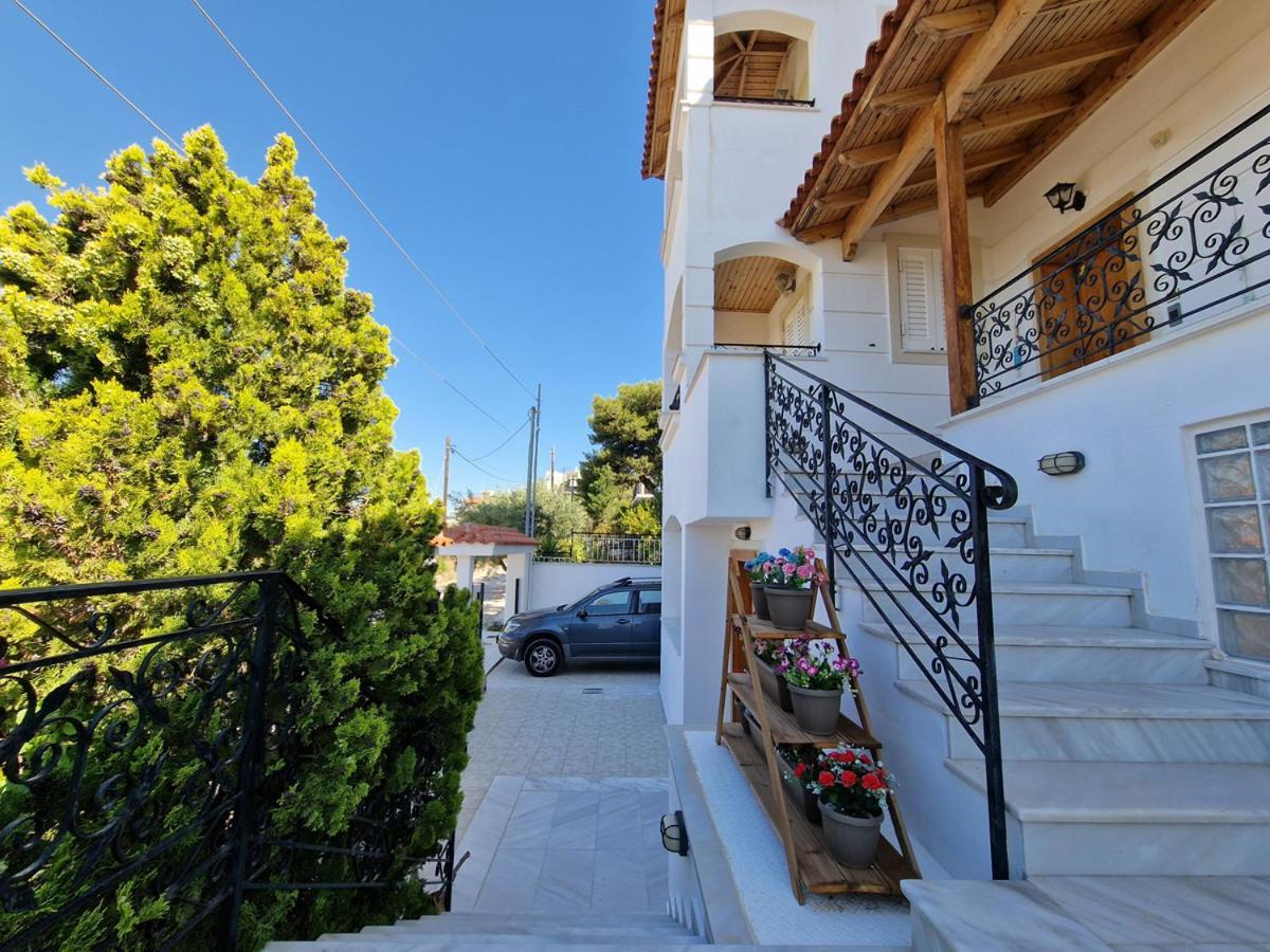 Villa Liana : Luxury Villa With Fantastic Sea View, Near Airport Pórto Ráfti Buitenkant foto